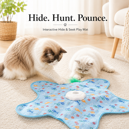 WHIMSYPET™ | Hide &amp; Seek Cat Play Mat.
